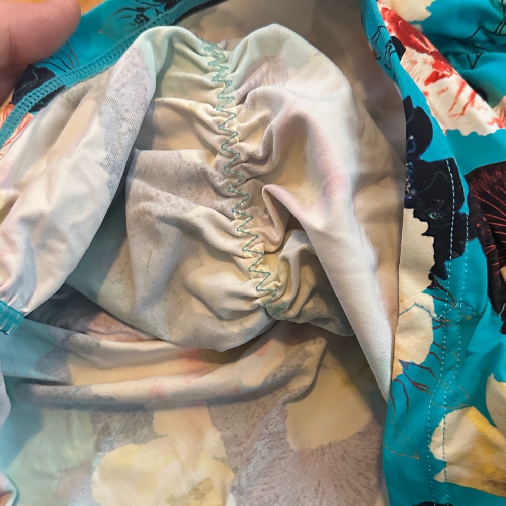 Seafolly Blue Floral Tankini twist halter Set - Picture 8 of 9